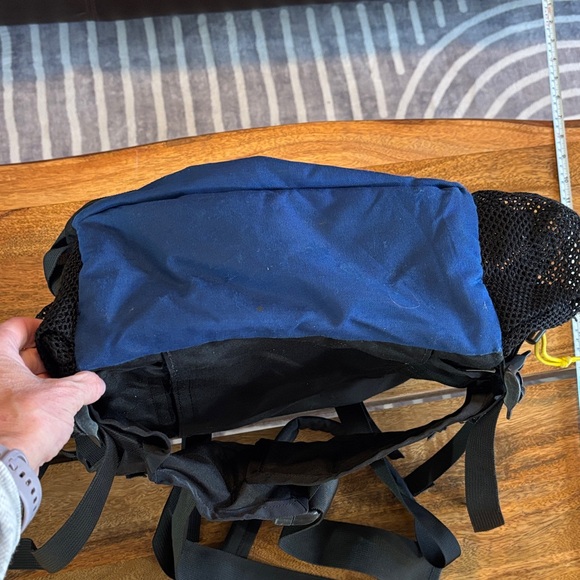 Men's Black and Blue Backpack with Yellow Accents - Picture 10 of 12